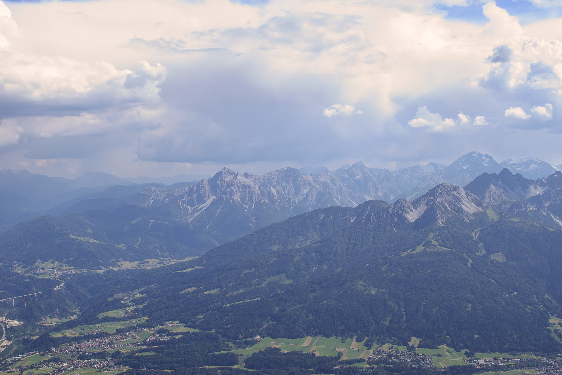 Panorama d'alta montagna